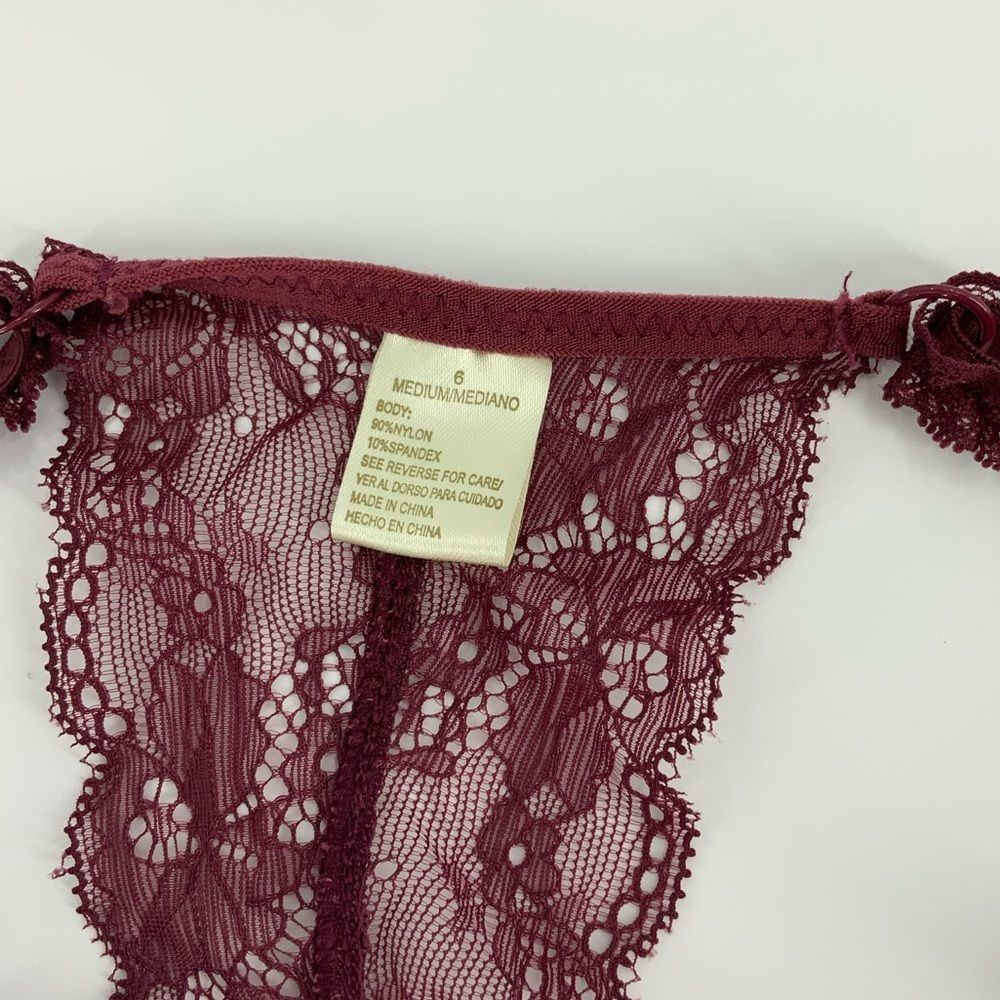 Cranberry Racerback Balconette Lace Bra - Picture 5 of 5